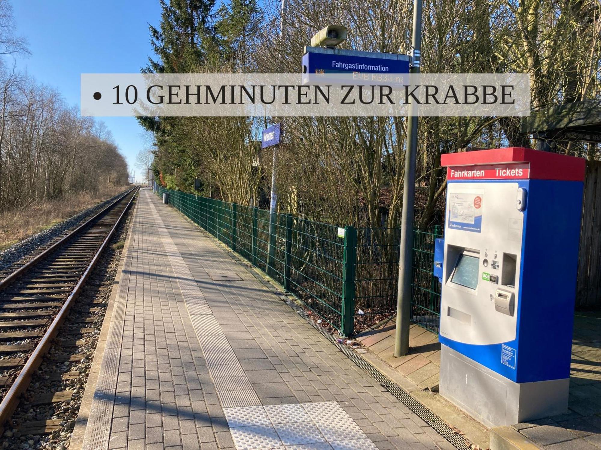 Haus Krabbe, Apartment 10, Naehe Bremerhaven, Fuer 1-2 Personen, 2 Schlafzimmer, Einzelbetten, Zweite Etage, Zentral Gelegen, Bis Zu 2 Hunden Kostenfrei Willkommen Wremen Eksteriør bilde